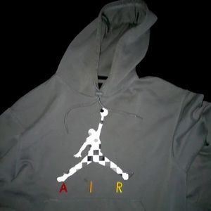 Jordan cool grey retro hoodie